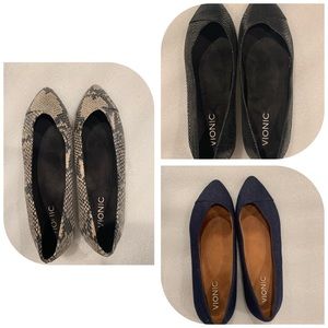 3 pairs of VIONIC flats - all 3 for $99
In great like new used condition SIZE 8